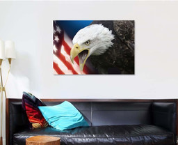 Patriotic Symbols United States America, Eagle Animals Premium Multi Canvas Prints, Multi Piece Panel Canvas , Luxury Gallery Wall Fine Art Single Canvas 1 PIECE (32x48)
