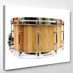 New Wooden Snare Drum Isolated, Drum Music Premium Multi Canvas Prints, Multi Piece Panel Canvas , Luxury Gallery Wall Fine Art Single Canvas 1 PIECE (8x10)