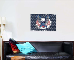 Veterans Day Eagle Emblem American Symbol, Eagle Animals Premium Multi Canvas Prints, Multi Piece Panel Canvas , Luxury Gallery Wall Fine Art Single Canvas 1 PIECE (24x36)
