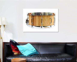 New Wooden Snare Drum Isolated, Drum Music Premium Multi Canvas Prints, Multi Piece Panel Canvas , Luxury Gallery Wall Fine Art Single Canvas 1 PIECE (32x48)