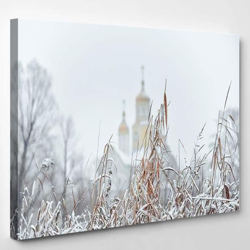 Cathedral Christian Orthodox Church Ukraine Russia Christian Premium Multi Canvas Prints, Multi Piece Panel Canvas Luxury Gallery Wall Fine Art Print Single Wrapped Canvas (Ready To Hang) 1 PIECE(8x10)