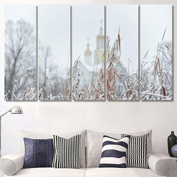 Cathedral Christian Orthodox Church Ukraine Russia Christian Premium Multi Canvas Prints, Multi Piece Panel Canvas Luxury Gallery Wall Fine Art Print Multi Wrapped Canvas (Ready To Hang) 5PIECE(60x36)