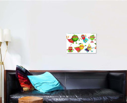 Superhero Fruit Super Apple Berry Orange, Fantastic Premium Multi Canvas Prints, Multi Piece Panel Canvas , Luxury Gallery Wall Fine Art Single Canvas 1 PIECE (16x24)