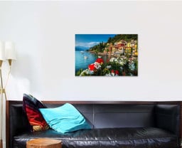 Wonderful Summer Holiday Resort Colorful Mediterranean, Fantastic Premium Multi Canvas Prints, Multi Piece Panel Canvas , Luxury Gallery Wall Fine Art Single Canvas 1 PIECE (24x36)