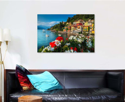 Wonderful Summer Holiday Resort Colorful Mediterranean, Fantastic Premium Multi Canvas Prints, Multi Piece Panel Canvas , Luxury Gallery Wall Fine Art Single Canvas 1 PIECE (32x48)