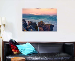 Astonishing Morning Seascape Atlantic Ocean Fantastic, Fantastic Premium Multi Canvas Prints, Multi Piece Panel Canvas , Luxury Gallery Wall Fine Art Single Canvas 1 PIECE (32x48)