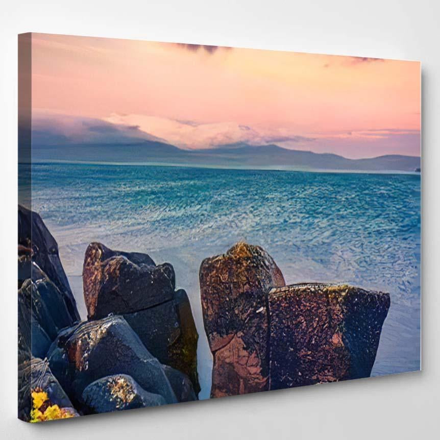 Astonishing Morning Seascape Atlantic Ocean Fantastic, Fantastic Premium Multi Canvas Prints, Multi Piece Panel Canvas , Luxury Gallery Wall Fine Art Single Canvas 1 PIECE (8x10)