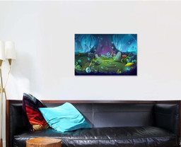 Fantastic Magical Forest Video Games Digital, Fantastic Premium Multi Canvas Prints, Multi Piece Panel Canvas , Luxury Gallery Wall Fine Art Single Canvas 1 PIECE (24x36)