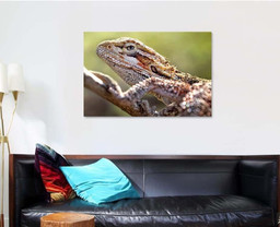 Dragon Lizard Oil Painting Art Nature Dragon Animals Premium Multi Canvas Prints, Multi Piece Panel Canvas Luxury Gallery Wall Fine Art Print Single Wrapped Canvas (Ready To Hang) 1 PIECE(32x48)