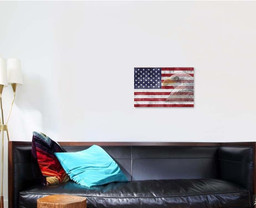 American Flag Patriotic Symbols United States, Eagle Animals Premium Multi Canvas Prints, Multi Piece Panel Canvas , Luxury Gallery Wall Fine Art Single Canvas 1 PIECE (16x24)