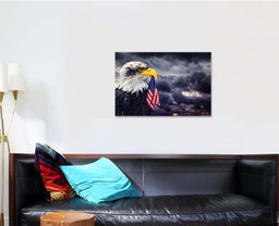 Bald Eagle Holds Beak United States, Eagle Animals Premium Multi Canvas Prints, Multi Piece Panel Canvas , Luxury Gallery Wall Fine Art Single Canvas 1 PIECE (24x36)