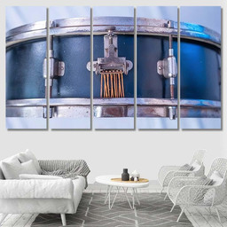 Antique Snare Drum Black Shell 1920S Drum Music Premium Multi Canvas Prints, Multi Piece Panel Canvas Luxury Gallery Wall Fine Art Print Multi Wrapped Canvas (Ready To Hang) 5PIECE(60x36)