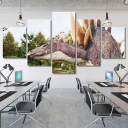 Quality Replicas Dinosaurs Museum Park Outdoors 1 Dinosaur Animals Premium Multi Canvas Prints, Multi Piece Panel Canvas Luxury Gallery Wall Fine Art Print Multi Wrapped Canvas (Ready To Hang) 5PIECE(Mixed 12)