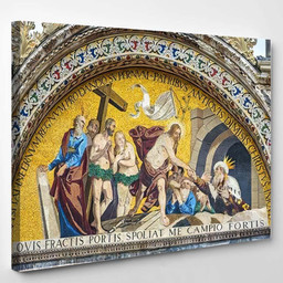 St Marks Basilica Close Venice Italy Christian Premium Multi Canvas Prints, Multi Piece Panel Canvas Luxury Gallery Wall Fine Art Print Single Wrapped Canvas (Ready To Hang) 1 PIECE(8x10)