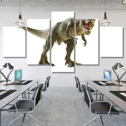 Shooting Dinosaur On White Background 1 1 Dinosaur Animals Premium Multi Canvas Prints, Multi Piece Panel Canvas Luxury Gallery Wall Fine Art Print Multi Wrapped Canvas (Ready To Hang) 5PIECE(Mixed 12)