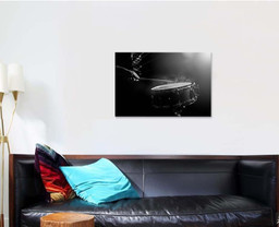 Man Playing Snare Drum Low Light 1 Drum Music Premium Multi Canvas Prints, Multi Piece Panel Canvas Luxury Gallery Wall Fine Art Print Single Wrapped Canvas (Ready To Hang) 1 PIECE(24x36)