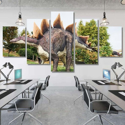 Quality Replicas Dinosaurs Museum Park Outdoors 6 Dinosaur Animals Premium Multi Canvas Prints, Multi Piece Panel Canvas Luxury Gallery Wall Fine Art Print Multi Wrapped Canvas (Ready To Hang) 5PIECE(Mixed 12)