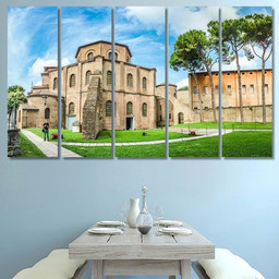 Famous Basilica Di San Vitale One Christian Premium Multi Canvas Prints, Multi Piece Panel Canvas Luxury Gallery Wall Fine Art Print Multi Wrapped Canvas (Ready To Hang) 5PIECE(Mixed 12)