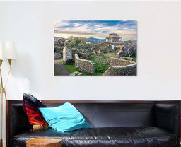 Medieval Age Scenery Amazing Abandoned Granadilla Christian Premium Multi Canvas Prints, Multi Piece Panel Canvas Luxury Gallery Wall Fine Art Print Single Wrapped Canvas (Ready To Hang) 1 PIECE(32x48)