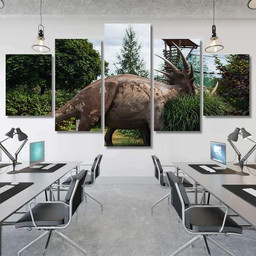 Quality Replicas Dinosaurs Museum Park Outdoors 3 Dinosaur Animals Premium Multi Canvas Prints, Multi Piece Panel Canvas Luxury Gallery Wall Fine Art Print Multi Wrapped Canvas (Ready To Hang) 5PIECE(Mixed 12)