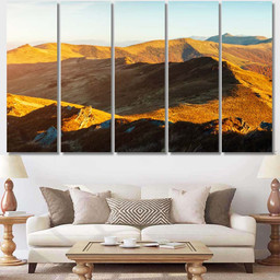 Look Captivating Scene Alpine Ridge Picturesque Luxury Multi Canvas Prints, Multi Piece Panel Canvas Gallery Art Print Art Wall Decor Multi Canvas 5PIECE(Mixed 12)