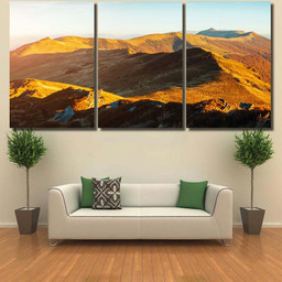 Look Captivating Scene Alpine Ridge Picturesque Luxury Multi Canvas Prints, Multi Piece Panel Canvas Gallery Art Print Art Wall Decor Multi Canvas 3PIECE(36 x18)