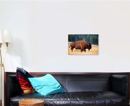 American Bison Buffalo Side Profile Early 1 Bison Animals Luxury Multi Canvas Prints, Multi Piece Panel Canvas Gallery Art Print Print Single Canvas 1 PIECE (16x24)