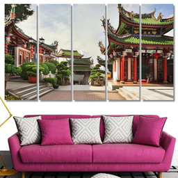 China Xiamen Nanputuo Temple During Sunny Buddha Religion Luxury Multi Canvas Prints, Multi Piece Panel Canvas Gallery Art Print Print Multi Canvas 5PIECE(60x36)