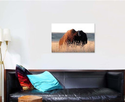 American Bison Prairie Reserve Eastern Montana Bison Animals Luxury Multi Canvas Prints, Multi Piece Panel Canvas Gallery Art Print Print Single Canvas 1 PIECE (24x36)