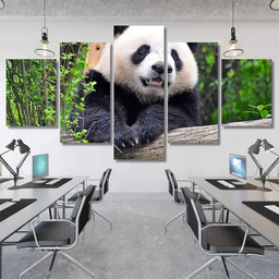 Giant Panda Chengdu China Bear Animals Luxury Multi Canvas Prints, Multi Piece Panel Canvas Gallery Art Print Print Multi Canvas 5PIECE(Mixed 12)