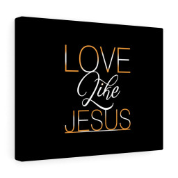 Scripture Canvas Love Like Jesus Christian Bible Verse Meaningful Framed Prints, Canvas Paintings Framed Matte Canvas 8x10