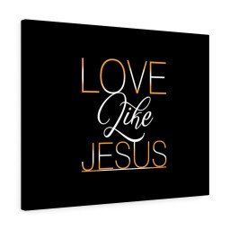 Scripture Canvas Love Like Jesus Christian Bible Verse Meaningful Framed Prints, Canvas Paintings Framed Matte Canvas 32x48
