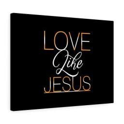 Scripture Canvas Love Like Jesus Christian Bible Verse Meaningful Framed Prints, Canvas Paintings Framed Matte Canvas 20x30