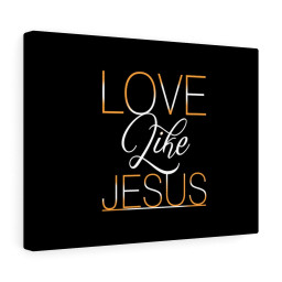 Scripture Canvas Love Like Jesus Christian Bible Verse Meaningful Framed Prints, Canvas Paintings Framed Matte Canvas 12x16