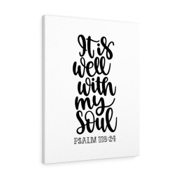 Scripture Canvas My Soul Psalm 118:24 Christian Bible Verse Meaningful Framed Prints, Canvas Paintings Framed Matte Canvas 8x10