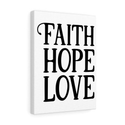 Scripture Canvas Faith Hope Love Christian Meaningful Framed Prints, Canvas Paintings Framed Matte Canvas 12x16