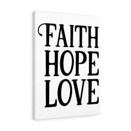 Scripture Canvas Faith Hope Love Christian Meaningful Framed Prints, Canvas Paintings Framed Matte Canvas 16x24