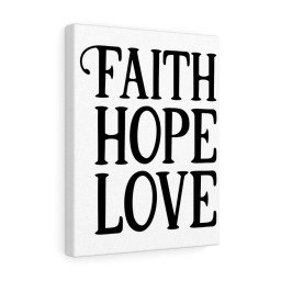 Scripture Canvas Faith Hope Love Christian Meaningful Framed Prints, Canvas Paintings Framed Matte Canvas 8x10