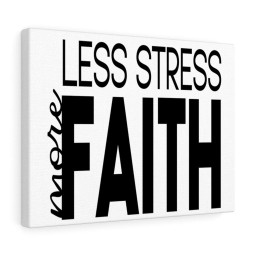 Scripture Canvas Less More Faith Christian Meaningful Framed Prints, Canvas Paintings Wrapped Canvas 8x10
