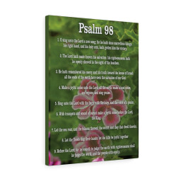Scripture Canvas Joyful Noise Of Salvation Psalm 98 Christian Meaningful Framed Prints, Canvas Paintings Wrapped Canvas 8x10