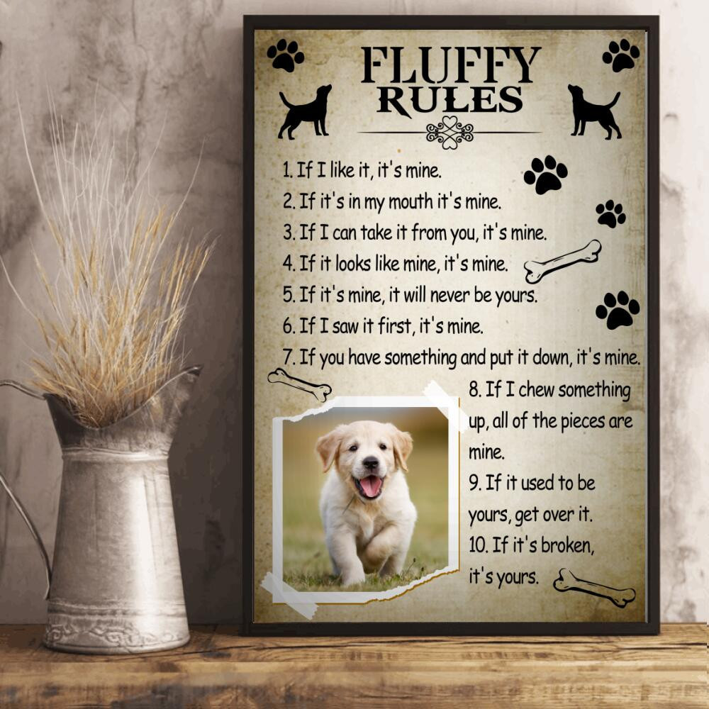 Rulers Of Dog Personalized Framed Prints, Canvas Paintings Wrapped Canvas 8x10