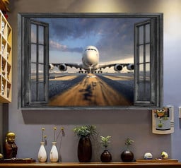 Pilot 3D Window View Canvas Painting Art Print Gift Idea For Your Friend Framed Prints, Canvas Paintings Framed Matte Canvas 8x10