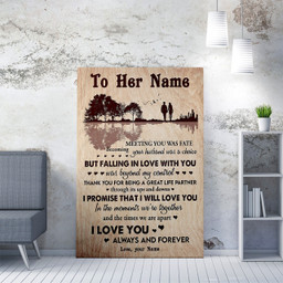 Custom Gift For Her, Becoming Your Husband Was A Choice For Wife Framed Prints, Canvas Paintings Framed Matte Canvas 8x10