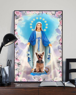 Mama Mary YorkshireCanvas Painting Art Easter Gift Idea Gift Birthday Framed Prints, Canvas Paintings Framed Matte Canvas 8x10