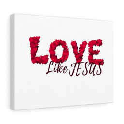 Scripture Canvas Love Like Jesus Christian Meaningful Framed Prints, Canvas Paintings Framed Matte Canvas 24x36