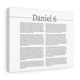 Scripture Canvas Daniel & the Lion’s Den Daniel 6 Christian Bible Verse Meaningful Framed Prints, Canvas Paintings Framed Matte Canvas 8x10