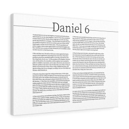 Scripture Canvas Daniel & the Lion’s Den Daniel 6 Christian Bible Verse Meaningful Framed Prints, Canvas Paintings Framed Matte Canvas 16x24
