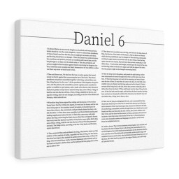 Scripture Canvas Daniel & the Lion’s Den Daniel 6 Christian Bible Verse Meaningful Framed Prints, Canvas Paintings Framed Matte Canvas 12x16
