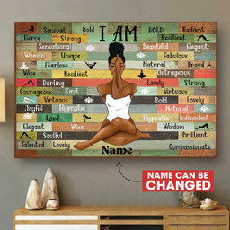 Black Woman Strong Personalized Customized Painting Art Gift Idea Framed Prints, Canvas Paintings Wrapped Canvas 8x10