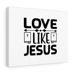 Scripture Canvas Love Like Jesus Christian Bible Verse Meaningful Framed Prints, Canvas Paintings Framed Matte Canvas 8x10